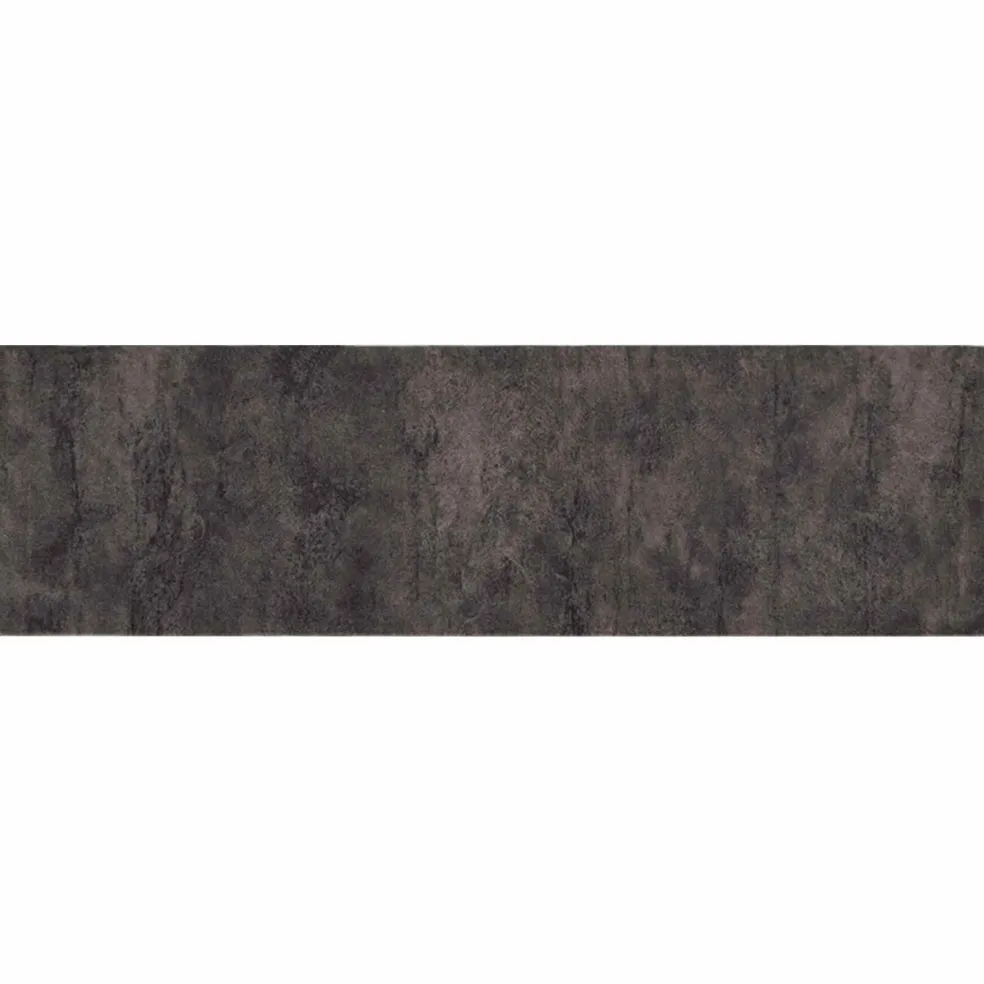 vidaXL Keuken Vloerkleed zwart beton 150 x 45 cm 100% Polyamide