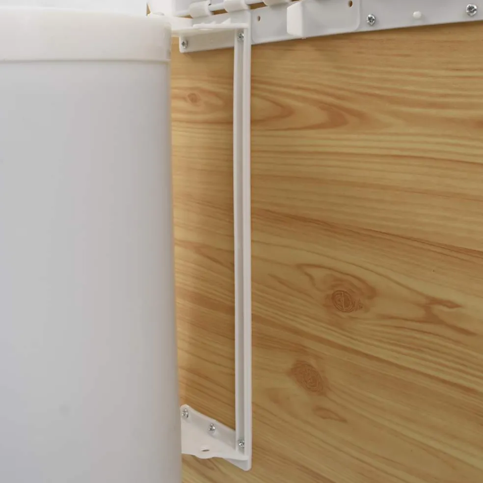 vidaXL Keukenvuilnisbak inbouw 8 L kunststof