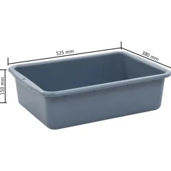 vidaXL Keukenwagen met kunststof containers 82x43,5x93 cm