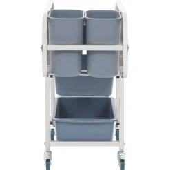 vidaXL Keukenwagen met kunststof containers 82x43,5x93 cm