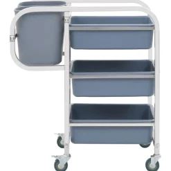 vidaXL Keukenwagen met kunststof containers 82x43,5x93 cm