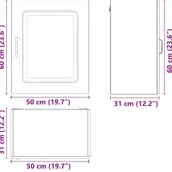 vidaXL Keuken Wandkasten 2 stuks