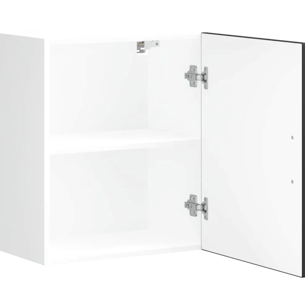 vidaXL Keuken Wandkasten 2 stuks "Kalmar" Zwart Geengineerd Hout