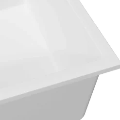 vidaXL Keukenwasbak Wit 54 x 44 x 20 cm Graniet