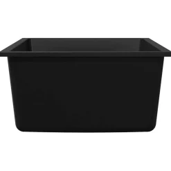 vidaXL Keukenwasbak Zwart 38 x 44 x 20 cm Graniet