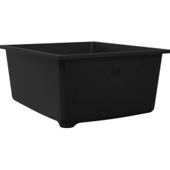 vidaXL Keukenwasbak Zwart 38 x 44 x 20 cm Graniet