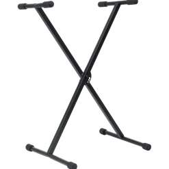 vidaXL Keyboardstandaard en -kruk zwart