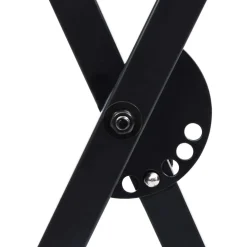 vidaXL Keyboardstandaard en -kruk zwart