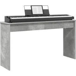 vidaXL Keyboardstand Beton Grijs 120 x 32 x 64 cm Bewerkt hout