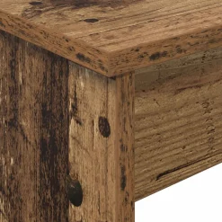 vidaXL Keyboardstand Oudhout 100 x 32 x 64 cm Bewerkt hout