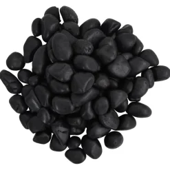 vidaXL Kiezelstenen gepolijst 2-5 cm 10 kg zwart