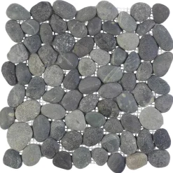 vidaXL Kiezeltegels Grijs 30 x 30 cm Rivierenkiezel