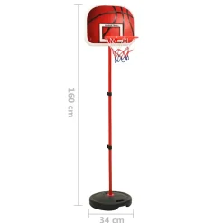vidaXL Kinderbasketbalset verstelbaar 160 cm