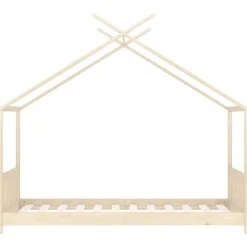 vidaXL Kinderbedframe massief grenenhout 70x140 cm