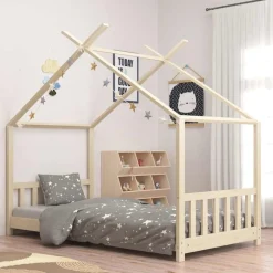 vidaXL Kinderbedframe massief grenenhout 70x140 cm