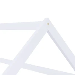 vidaXL Kinderbedframe massief grenenhout wit 70x140 cm
