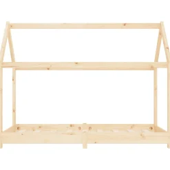 vidaXL Kinderbedframe massief grenenhout 70x140 cm