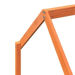 vidaXL Kinderbedframe massief grenenhout wasbruin 90x190 cm