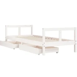 vidaXL Kinderbedframe met lades 80x200 cm massief grenenhout