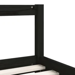 vidaXL Kinderbedframe 90x200 cm massief grenenhout zwart
