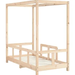 vidaXL Kinderbedframe 70x140 cm massief grenenhout