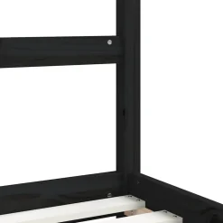 vidaXL Kinderbedframe 90x190 cm massief grenenhout zwart