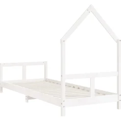 vidaXL Kinderbedframe 80x160 cm massief grenenhout zwart