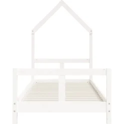 vidaXL Kinderbedframe 80x160 cm massief grenenhout zwart