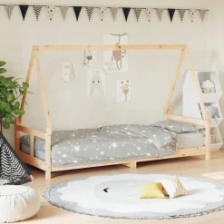 vidaXL Kinderbedframe 80x200 cm massief grenenhout