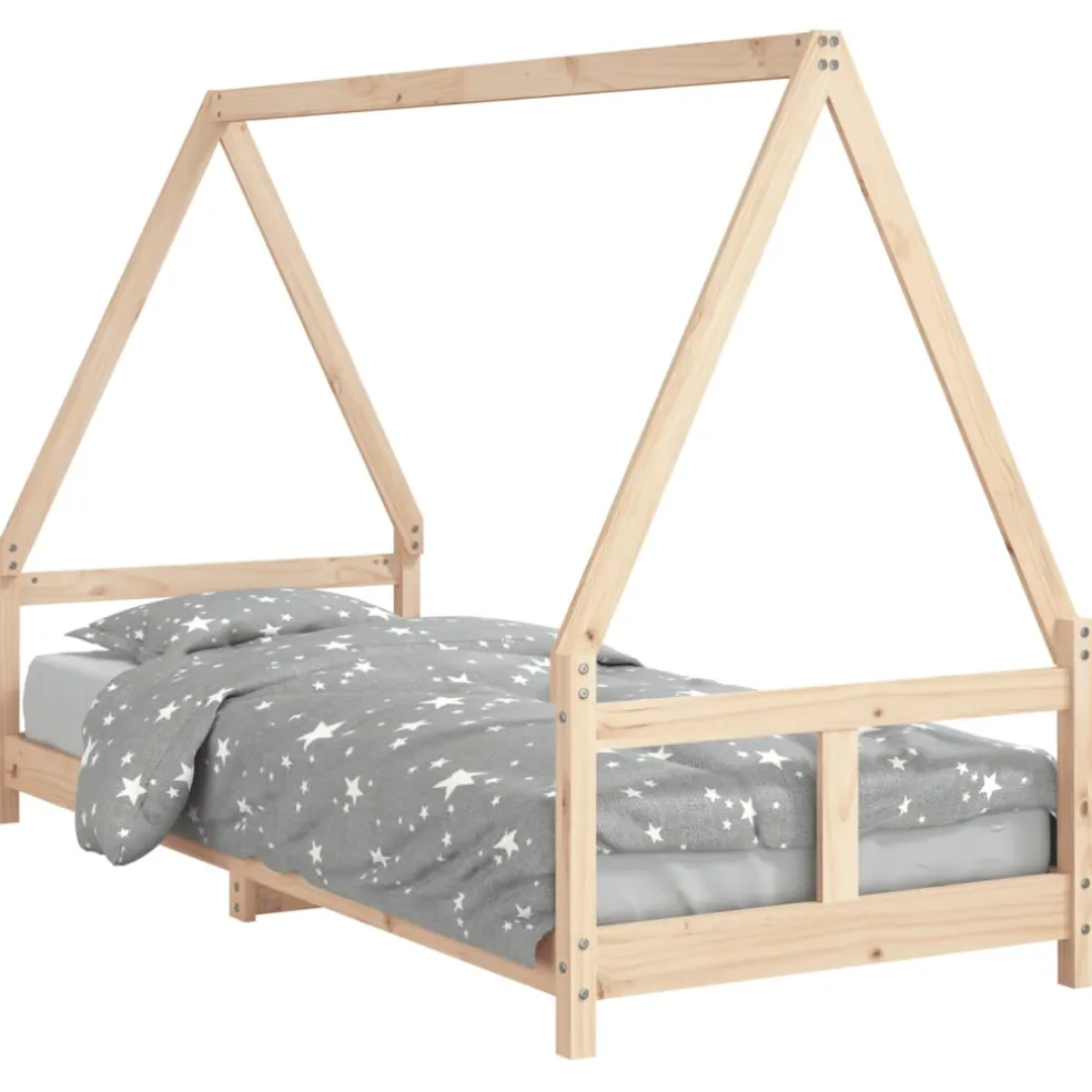 vidaXL Kinderbedframe 80x200 cm massief grenenhout
