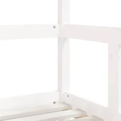 vidaXL Kinderbedframe 70x140 cm massief grenenhout wit