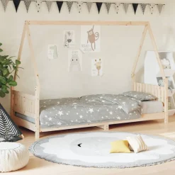 vidaXL Kinderbedframe 80x200 cm massief grenenhout
