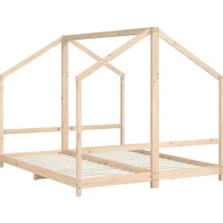 vidaXL Kinderbedframe 2x(80x200) cm massief grenenhout