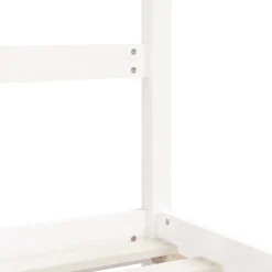 vidaXL Kinderbedframe 2x(80x200) cm massief grenenhout wit