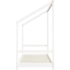 vidaXL Kinderbedframe 2x(80x200) cm massief grenenhout wit