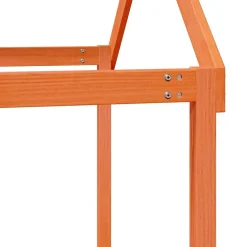 vidaXL Kinderbedhuisje 217x95,5x159 cm massief grenenhout wasbruin