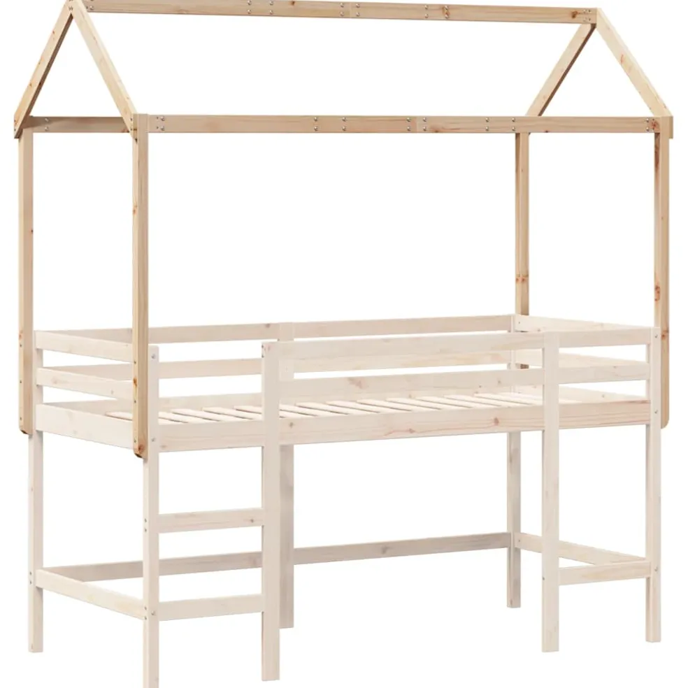 vidaXL Kinderbedhuisje 60x89x134,5 cm massief grenenhout