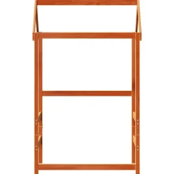 vidaXL Kinderbedhuisje 118x70x176,5 cm massief grenenhout wasbruin