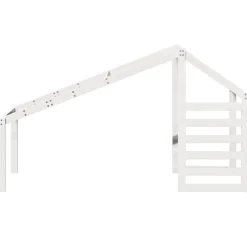 vidaXL Kinderbedhuisje 198x87x113 cm massief grenenhout wit