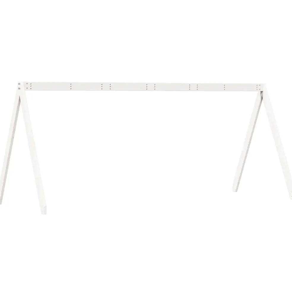 vidaXL Kinderbedhuisje 209x95,5x88 cm massief grenenhout wit