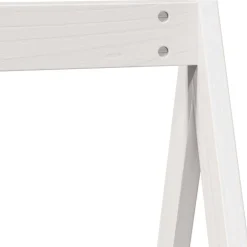 vidaXL Kinderbedhuisje 118x70x176,5 cm massief grenenhout wit