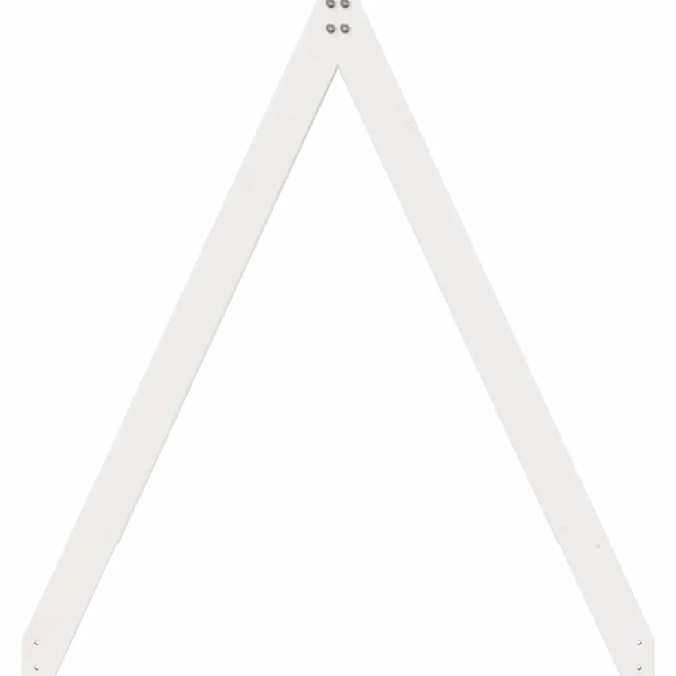 vidaXL Kinderbedhuisje 209x95,5x88 cm massief grenenhout wit