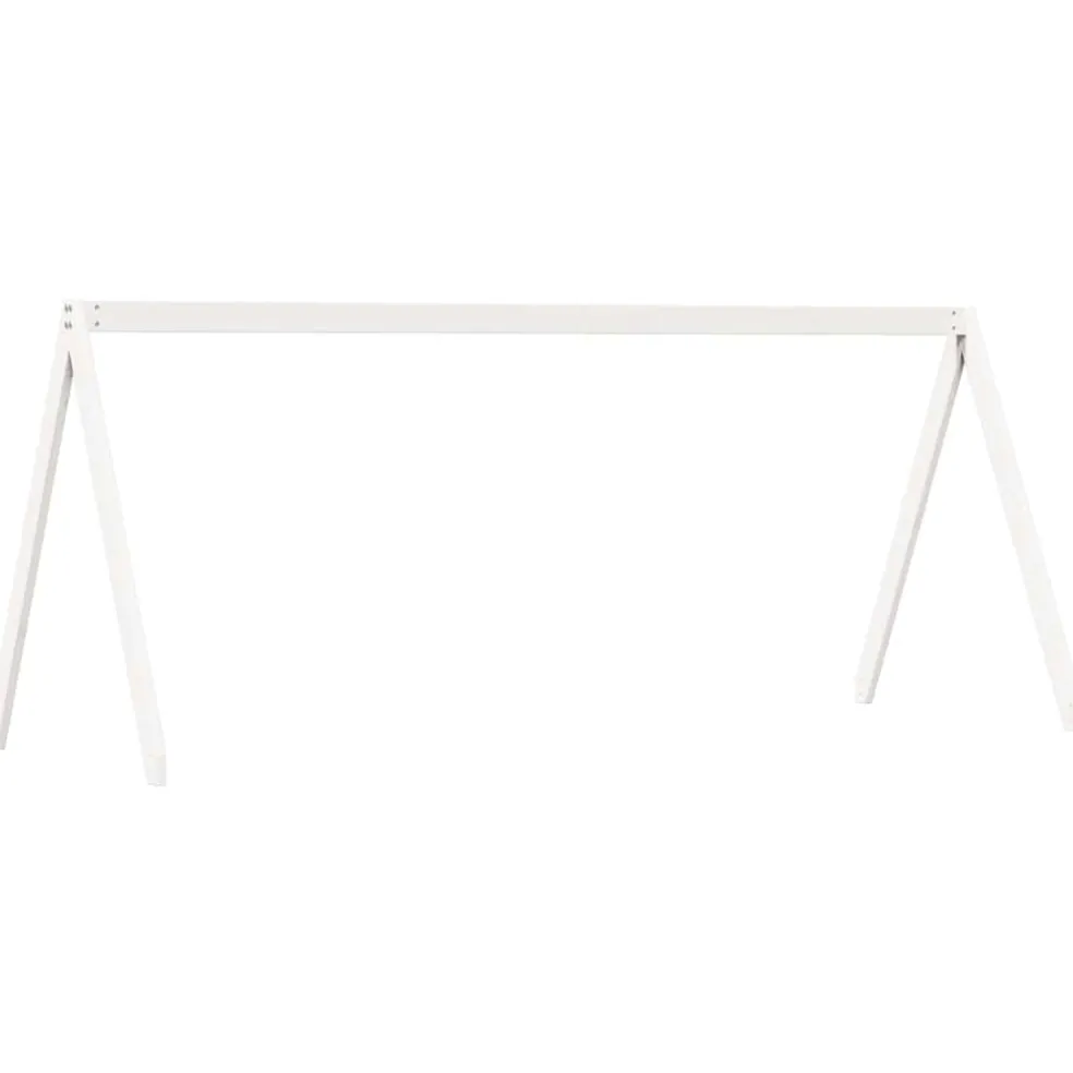 vidaXL Kinderbedhuisje 209x95,5x88 cm massief grenenhout wit