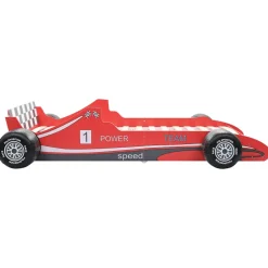 vidaXL Kinderbed raceauto rood 90x200 cm