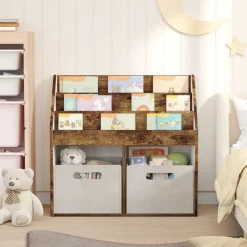 vidaXL Kinderen Boekenkast Grijs Sonoma 60 x 29,5 x 69 cm Bewerkt hout