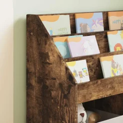 vidaXL Kinderen Boekenkast Grijs Sonoma 60 x 29,5 x 69 cm Bewerkt hout
