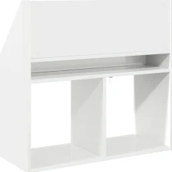 vidaXL Kinderen Boekenkast Hoogglans wit 72,5 x 29,5 x 69 cm