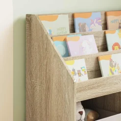 vidaXL Kinderen Boekenkast met opslag Sonoma Eiken 72,5 x 29,5 x 69 cm