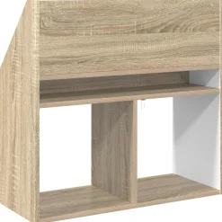 vidaXL Kinderen Boekenkast met opslag Sonoma Eiken 72,5 x 29,5 x 69 cm