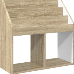 vidaXL Kinderen Boekenkast met opslag Sonoma Eiken 72,5 x 29,5 x 69 cm